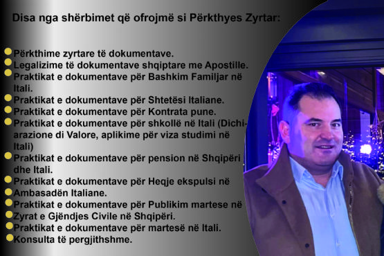 Heqje Debimi, Heqje Espulsi, Heqje Deportime, Dokumentet Per Leje Qendrimi Te Shtetasve Italian, Praktikat E Dokumentave Per Leje Qendrimi Ne Shqiperi Te Shtetasve Italian nga avokat Alban Galip Beu